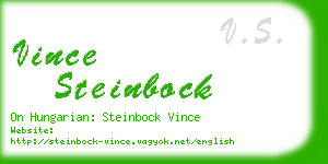 vince steinbock business card